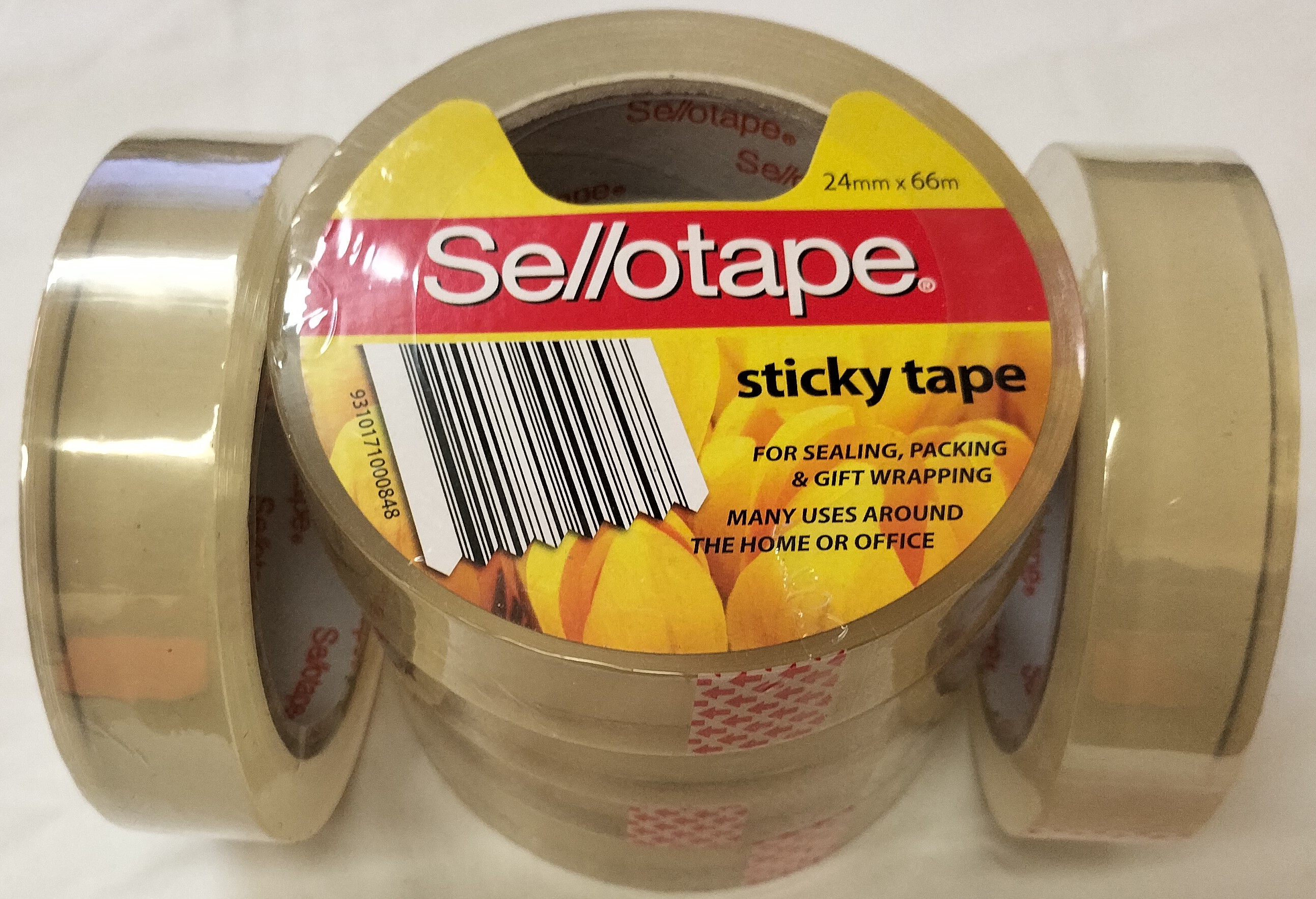 Sticky Tape Clear Sello 24mm x 66m (Large core) ea